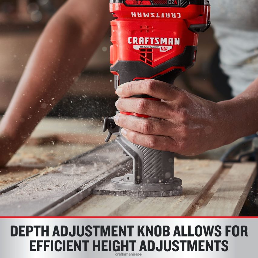CRAFTSMAN כלי עבודה חשמליים נתב אלחוטי ללא מברשות במהירות משתנה בגודל 1/4 אינץ' (כלי חשוף) 664RTT97