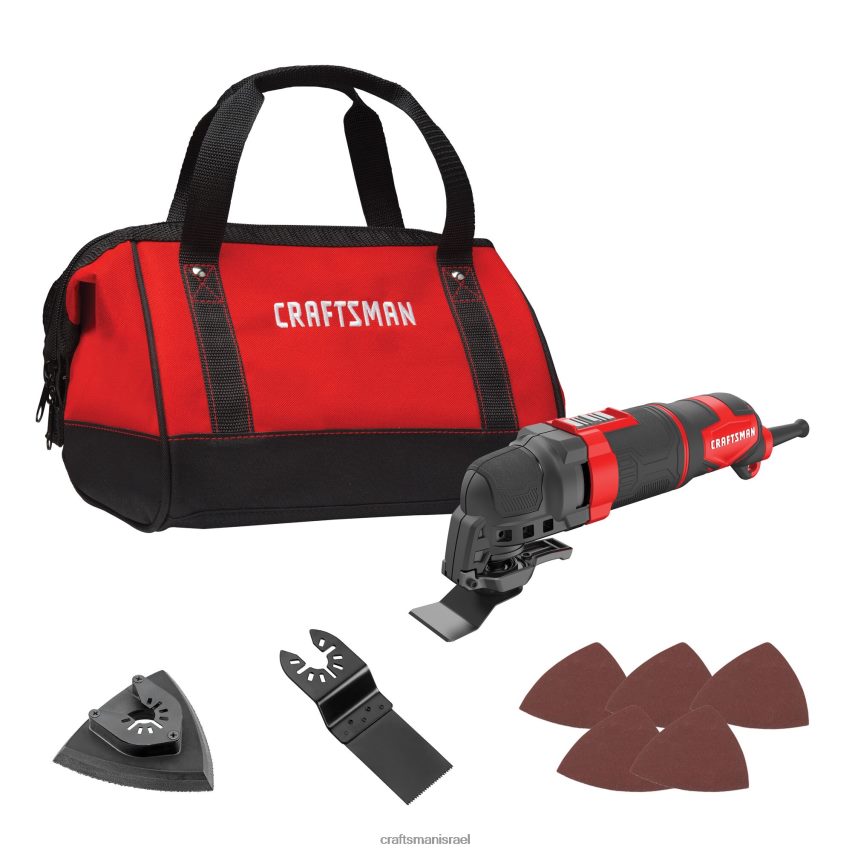 CRAFTSMAN כלי עבודה חשמליים ערכת כלים מתנדנדת בעלת חוט 3 אמפר במהירות משתנה 10 חלקים עם מארז רך 664RTT17
