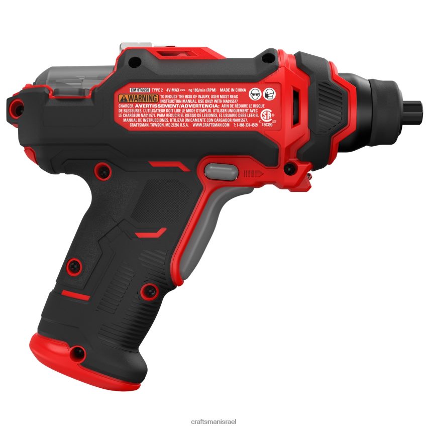 CRAFTSMAN כלי עבודה חשמליים מברג אלחוטי 4 וולט 1/4 אינץ' (סוללה אחת כלולה ומטען כלול) 664RTT154