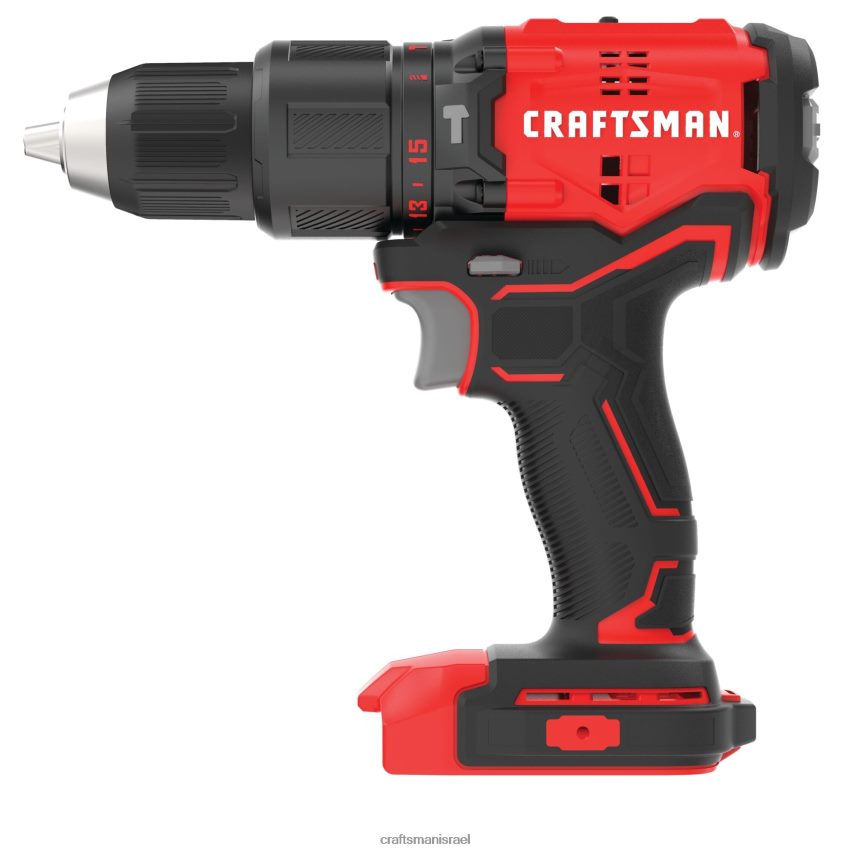 CRAFTSMAN כלי עבודה חשמליים v20 1/2-in 20 וולט max-amp מהירות משתנה מקדחה אלחוטית ללא מברשות (כלי חשוף) 664RTT104