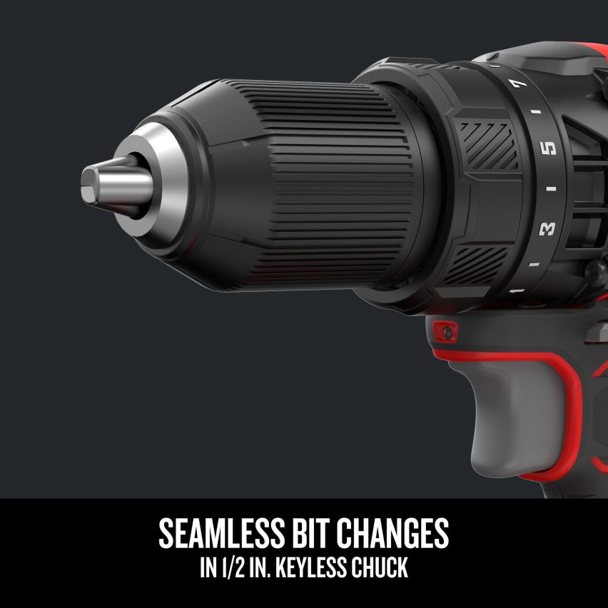 CRAFTSMAN כלי עבודה חשמליים v20 20 וולט מקסימום מקדחה אלחוטית 1/2 אינץ' (כולל סוללה אחת, מטען כלול) 664RTT148