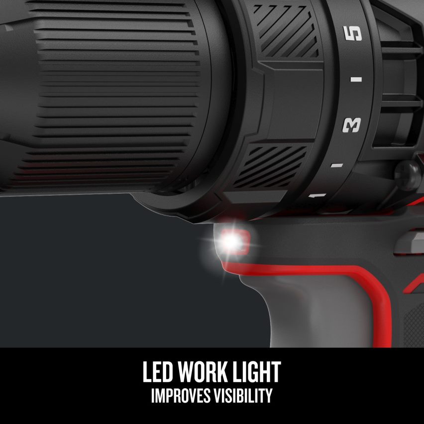 CRAFTSMAN כלי עבודה חשמליים v20 20 וולט מקסימום מקדחה אלחוטית 1/2 אינץ' (כולל סוללה אחת, מטען כלול) 664RTT148