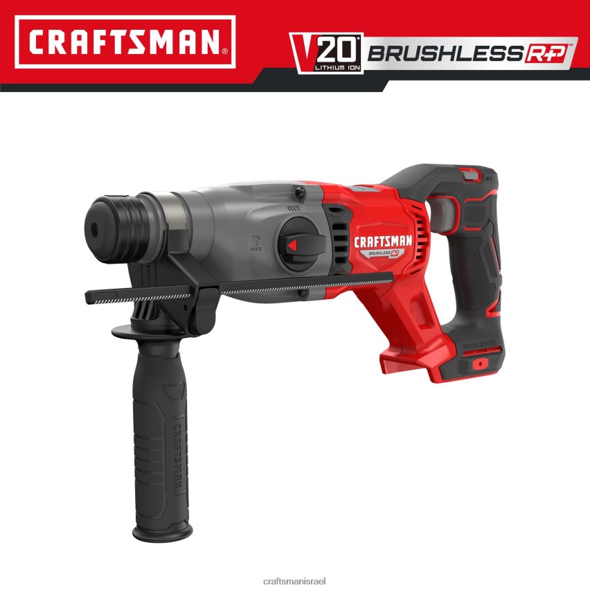CRAFTSMAN כלי עבודה חשמליים v20 סל"ד 20 וולט מקסימום 1 אינץ' sds פלוס מקדחה סיבובית אלחוטית עם מהירות משתנה (כלי חשוף) 664RTT108