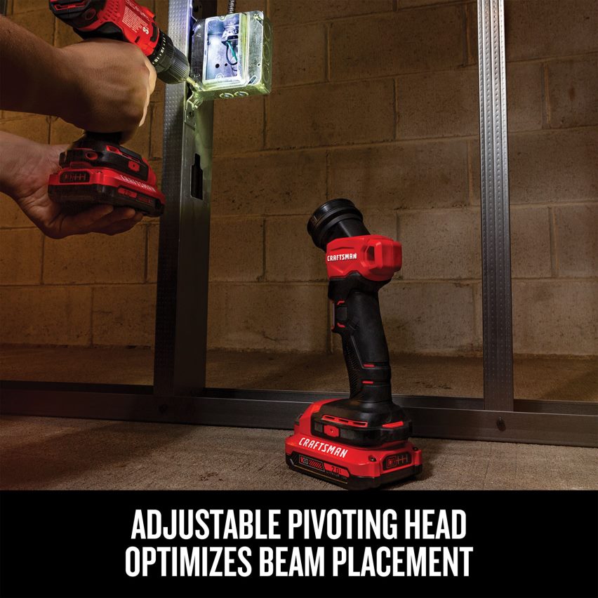 CRAFTSMAN כלי עבודה חשמליים ערכה משולבת לכלים חשמליים v20* עם 4 כלים עם מארז רך (2 סוללות כלולות ומטען כלול) ומסור עגול מסור קומפקטי אלחוטי בגודל 6-1/2 אינץ' v20* 664RTT68