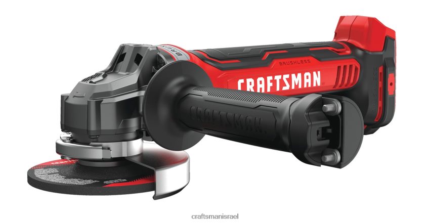 CRAFTSMAN כלי עבודה חשמליים v20 מטחנת זווית אלחוטית ללא מברשות (כלי בלבד) 4.5 אינץ' 20 וולט מקסימום מתג ההנעה 664RTT37
