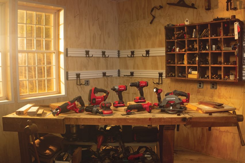 CRAFTSMAN כלי עבודה חשמליים v20 8 כלים 20 וולט מקסימום ערכת כלי עבודה משולבים עם מארז רך ו-v20 20 וולט מקסימום 4 אמפר-שעה סוללת כלי חשמלי ליתיום 664RTT55