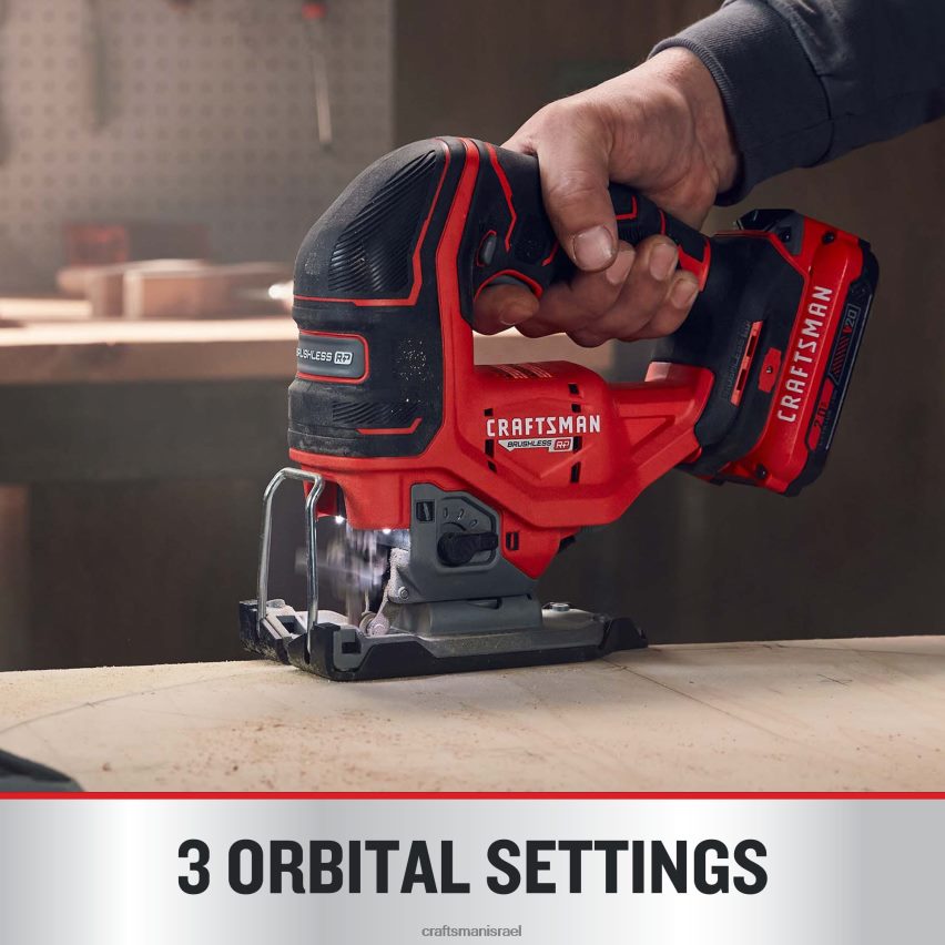 CRAFTSMAN כלי עבודה חשמליים v20 rp 20 וולט מקסימום ללא מברשות במהירות משתנה פאזל אלחוטי ללא מפתח (כלי חשוף) 664RTT8